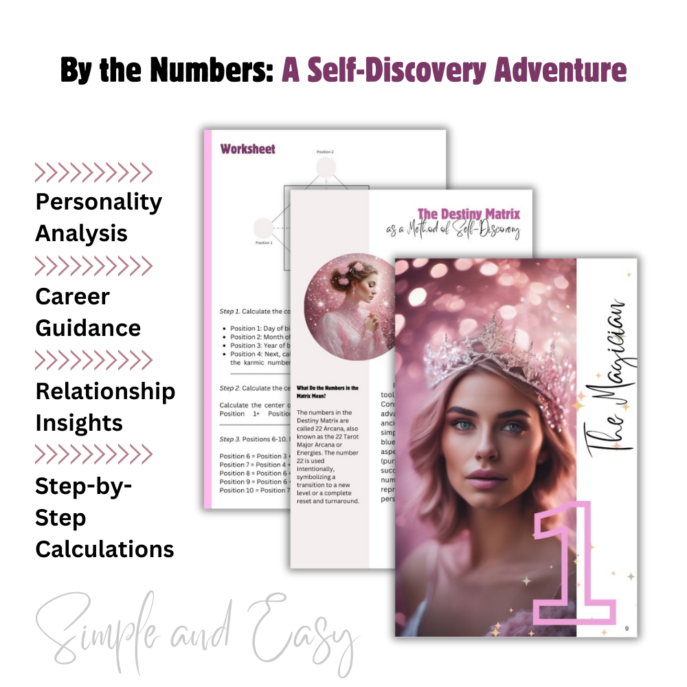 Numerology Ebook, By the Numbers: Self-Discovery Adventure